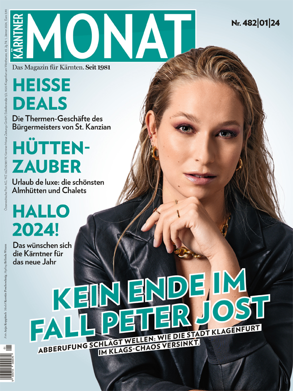 Magazincover für Kärntner MONAT Jänner 2024