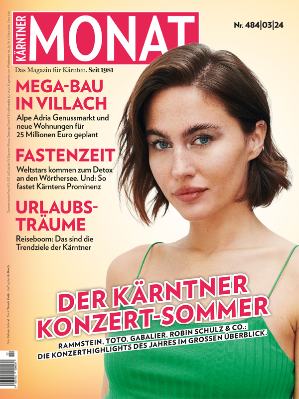 Magazincover für Kärntner MONAT März 2024