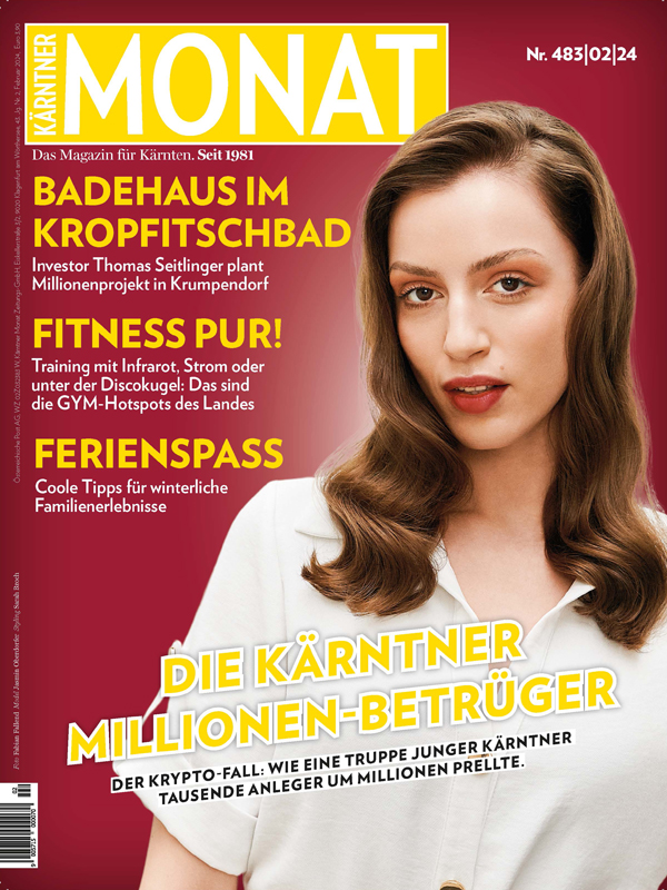 Magazincover für Kärntner MONAT Feber 2024