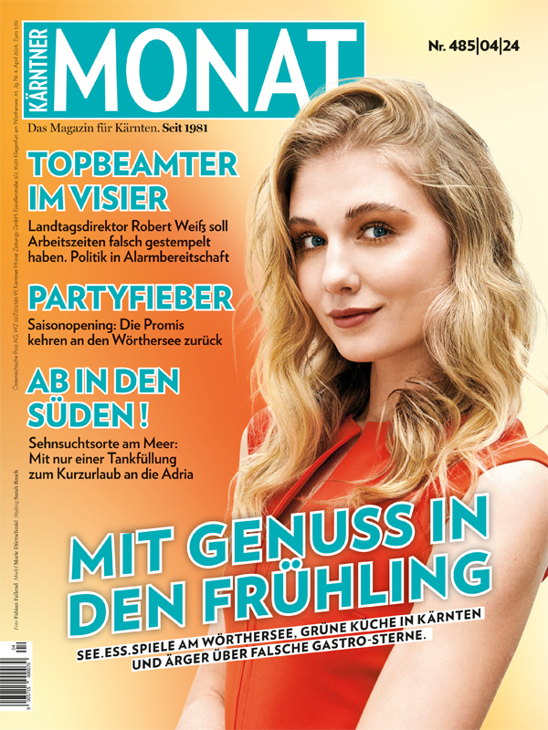 Magazincover für Kärntner MONAT April 2024