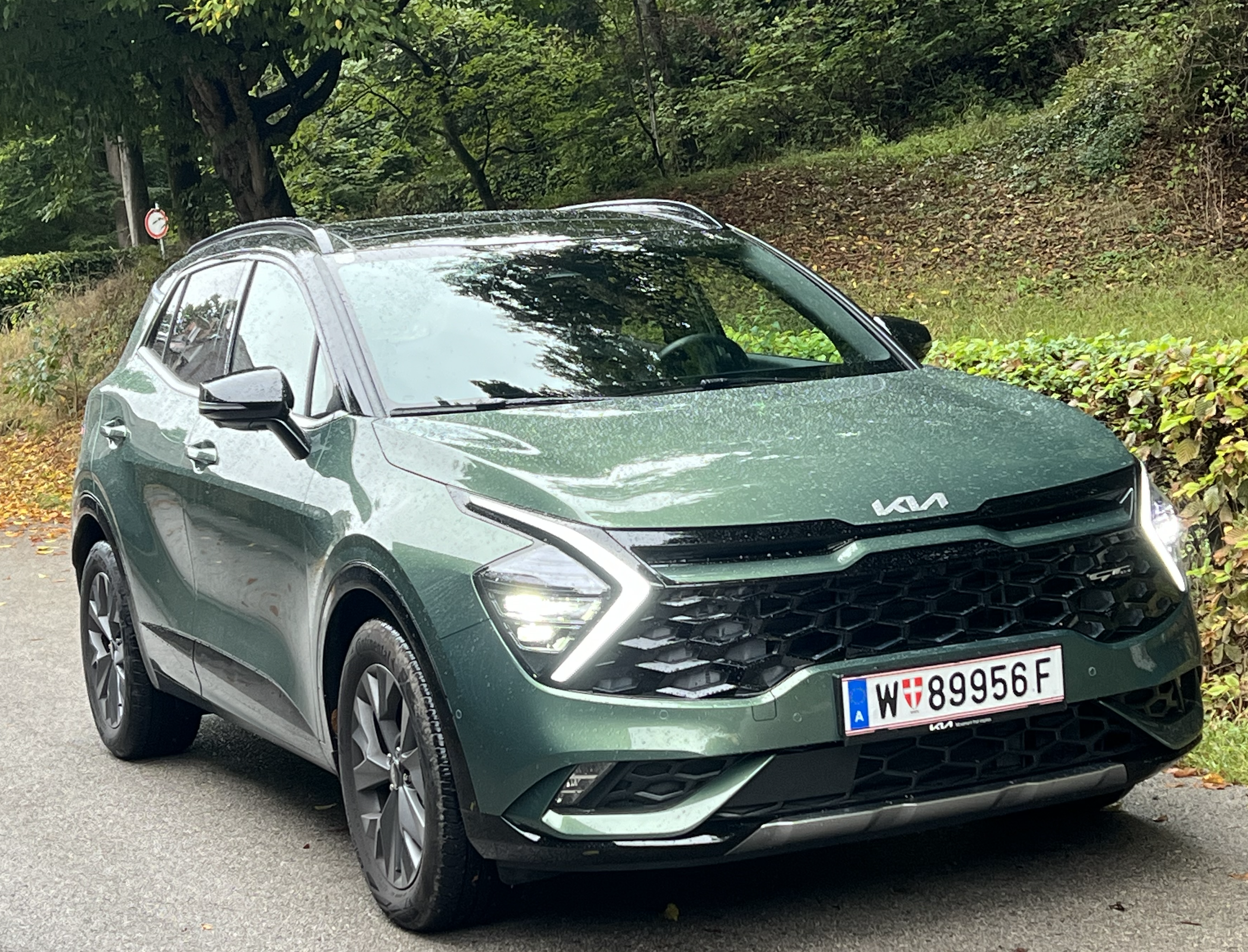 Der Kia Sportage in Türkis