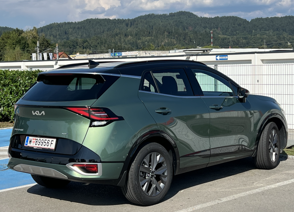 Die Heckasnicht der Kia Sportage