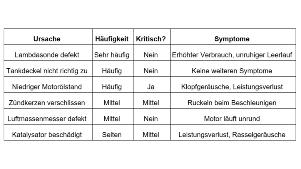 Die meisten Warnmeldungen haben wiederkehrende Ursachen – ein Blick auf die typischen Fehlerquellen hilft bei der ersten Einschätzung