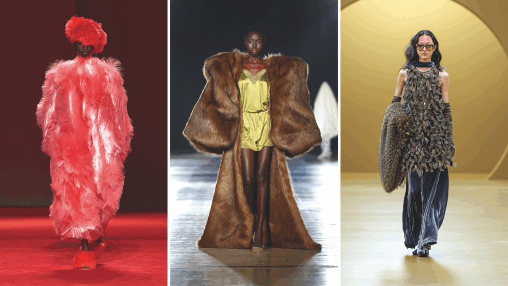 Models mit Designs von Bottega Veneta, Kilian Kerner x Mey und Zimmermann am Laufsteg FW26